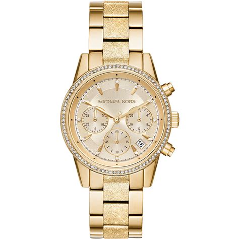 michael kors silver ritz chronograph watch|mk6597.